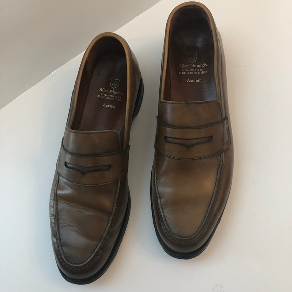 Allen Edmonds Ascher Penny Loafers Sz 12 D Leather main image 8